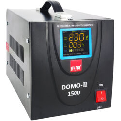 Стабілізатор напруги DOMO -II -1500VA LED цифр. 1,5кВА 1-фазний Eltis Electric