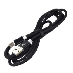 Зарядний кабель USB - Type-C everActive CBS-1CB 1м до 3A (чорний)